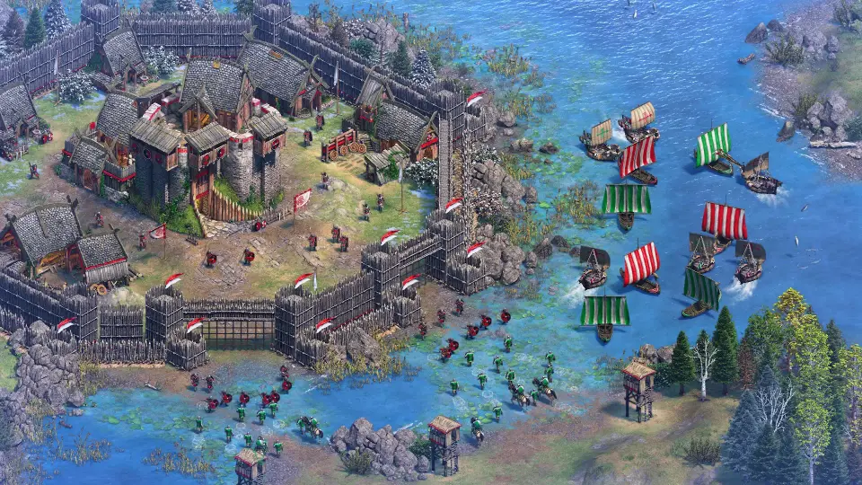 Die Dänen im Spiel, offizieller Screenshot aus Age of Empires II