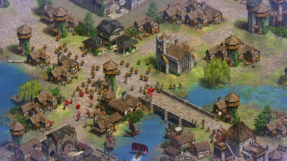 Die Sachsen im Spiel, offizieller Screenshot aus Age of Empires II