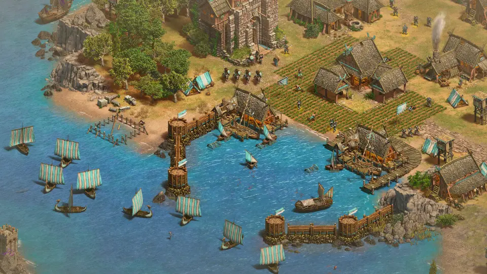 Die Waräger im Spiel, offizieller Screenshot aus Age of Empires II